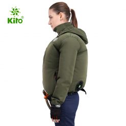 Bộ Áo Điều Hòa KITO KT03 Chính Hãng - Pin 30.000mAh, Quạt 24V, Màu Xanh Quân, BH 1 Năm